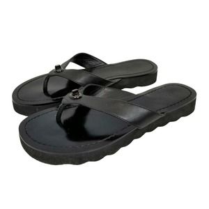 Coach Black Sandals